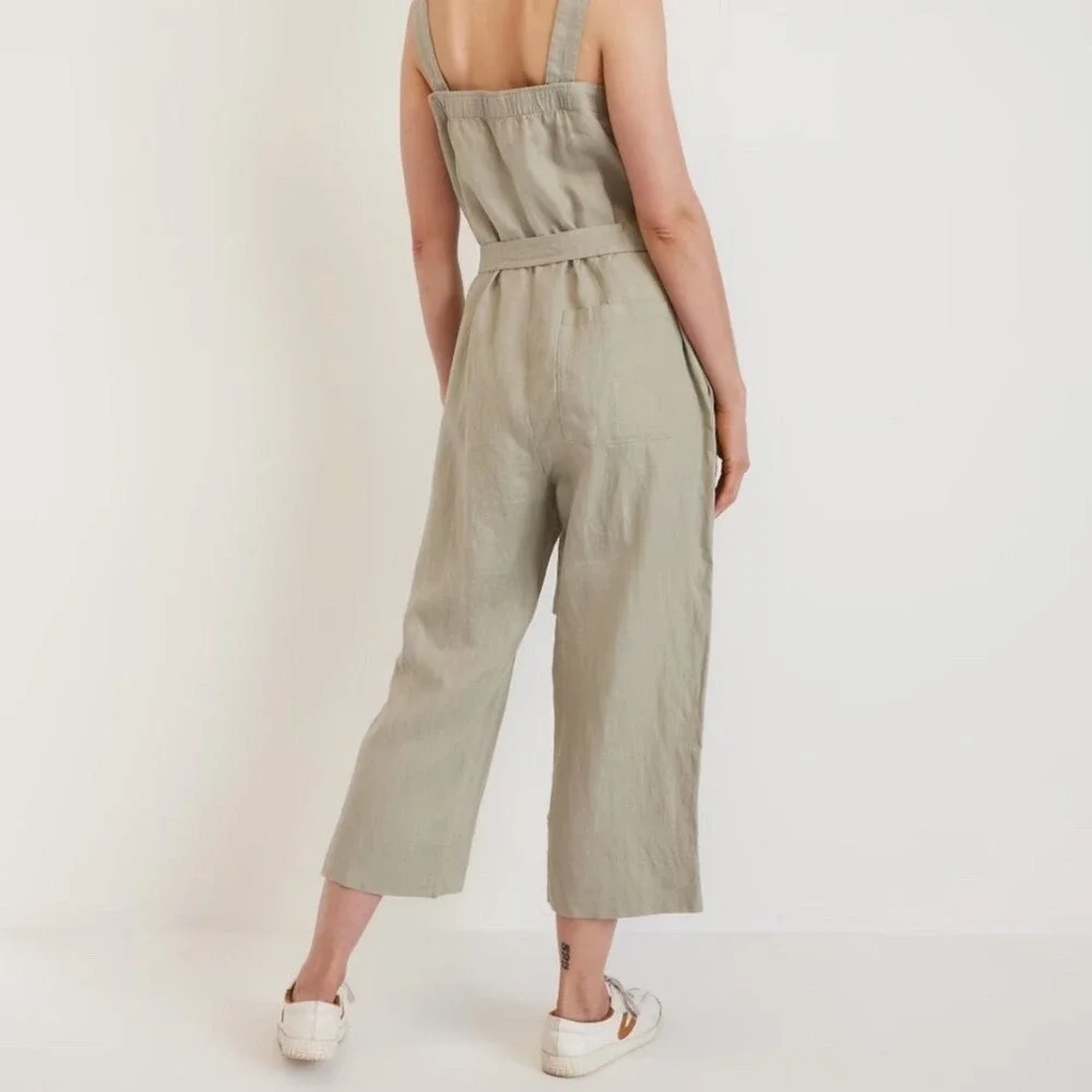 Everlane The Linen Jumpsuit - Sage Green Seagrass Size 0‎